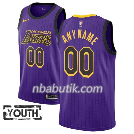 NBA Børn Trøje Los Angeles Lakers Custom 2018-19 Nike City Edition Lilla Swingman NBA Børn Trøje Los Angeles Lakers Custom 2018-19 Nike City Edition Lilla Swingman